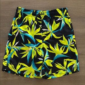Old Navy Tropical Black and Yellow Men's Shorts